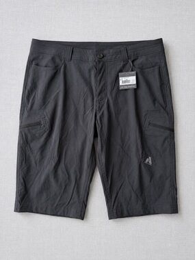 Eddie Bauer Black Active Hybrid Cargo Shorts